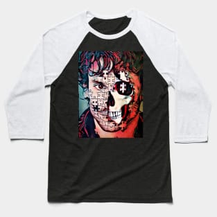 Will Graham Puzzle Skull -  What Lies Beneath Baseball T-Shirt